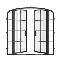 Air 5 with Side Windows - Double Mini Arch | Standard Sizes by Pinky’s Iron Doors — home doors, view 3