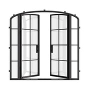 Architectural double mini arch front door and sidelites