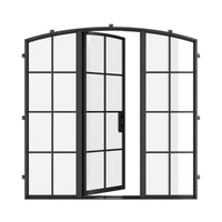 Air 5 with Thermal Break and Side Windows - Single Arch by Pinky’s Iron Doors — home doors, view 4