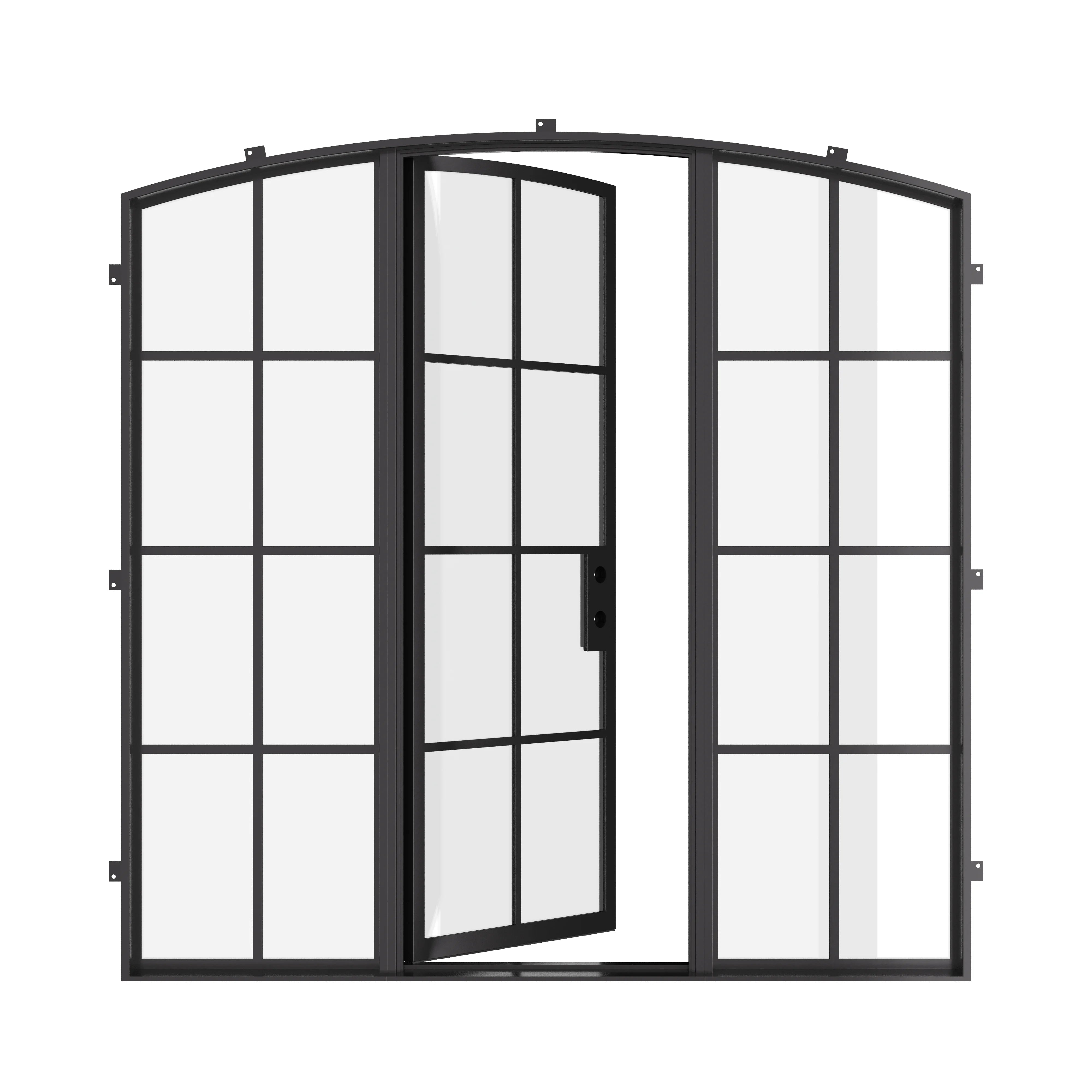 curved top single door with thermal barrier design