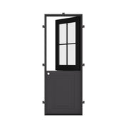 Air Getty Dutch single flat steel exterior Dutch entry door with classic residential style