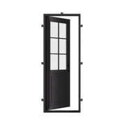 Air Getty single flat residential steel exterior door with minimalist profile