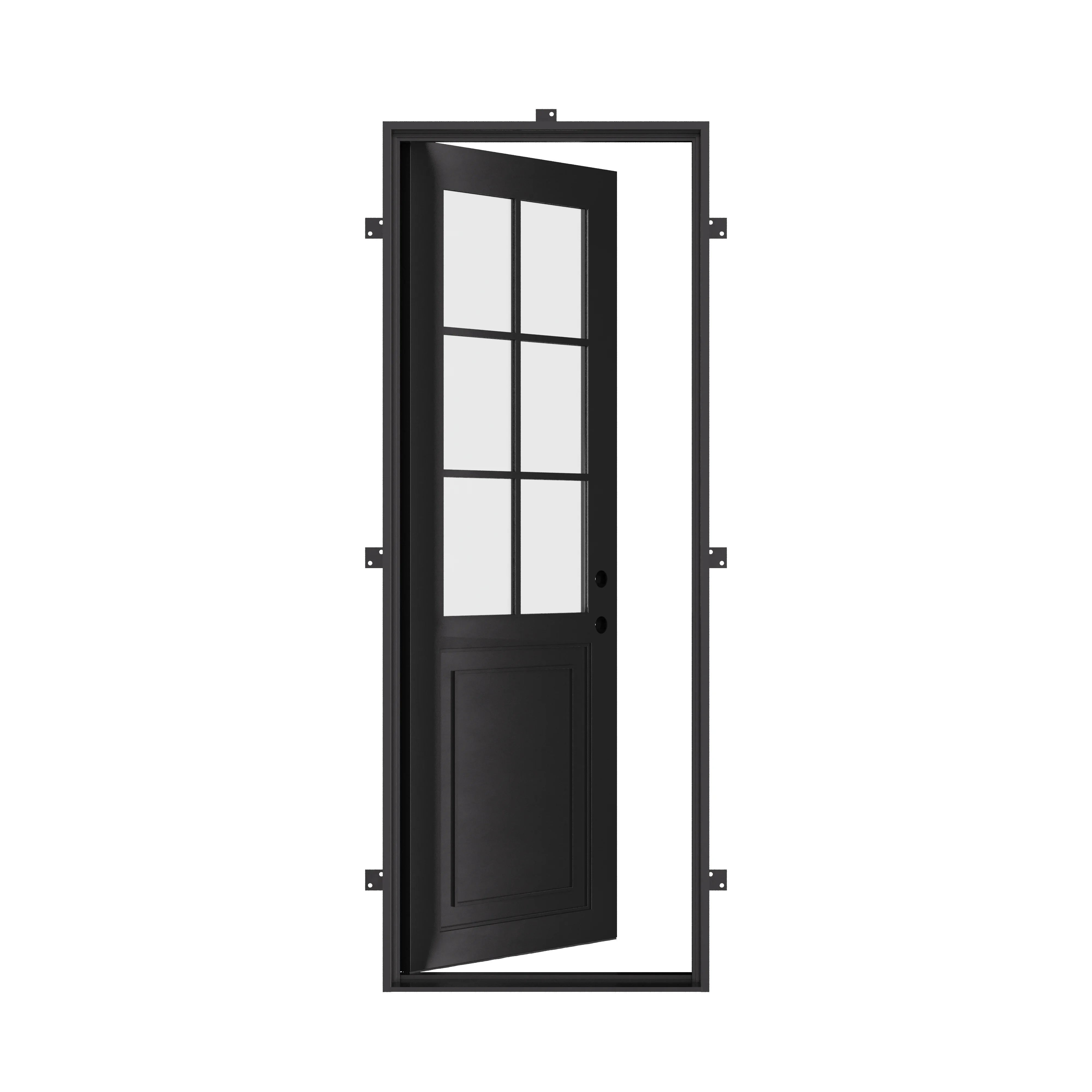 Air Getty single flat custom thermal break steel front door with insulated steel construction