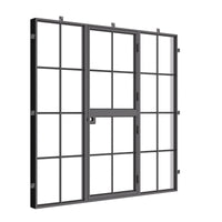 Air 5 Dutch with Side Windows - Single Flat | Standard Sizes by Pinky’s Iron Doors — home doors, view 4