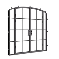 Air 5 with Side Windows - Double Mini Arch by Pinky’s Iron Doors — home doors, view 4