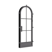 Air 7 single full arch steel front door, luxury exterior entry door with full arch panel