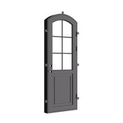 Air Getty single arch luxury steel front door with classic architectural curved top