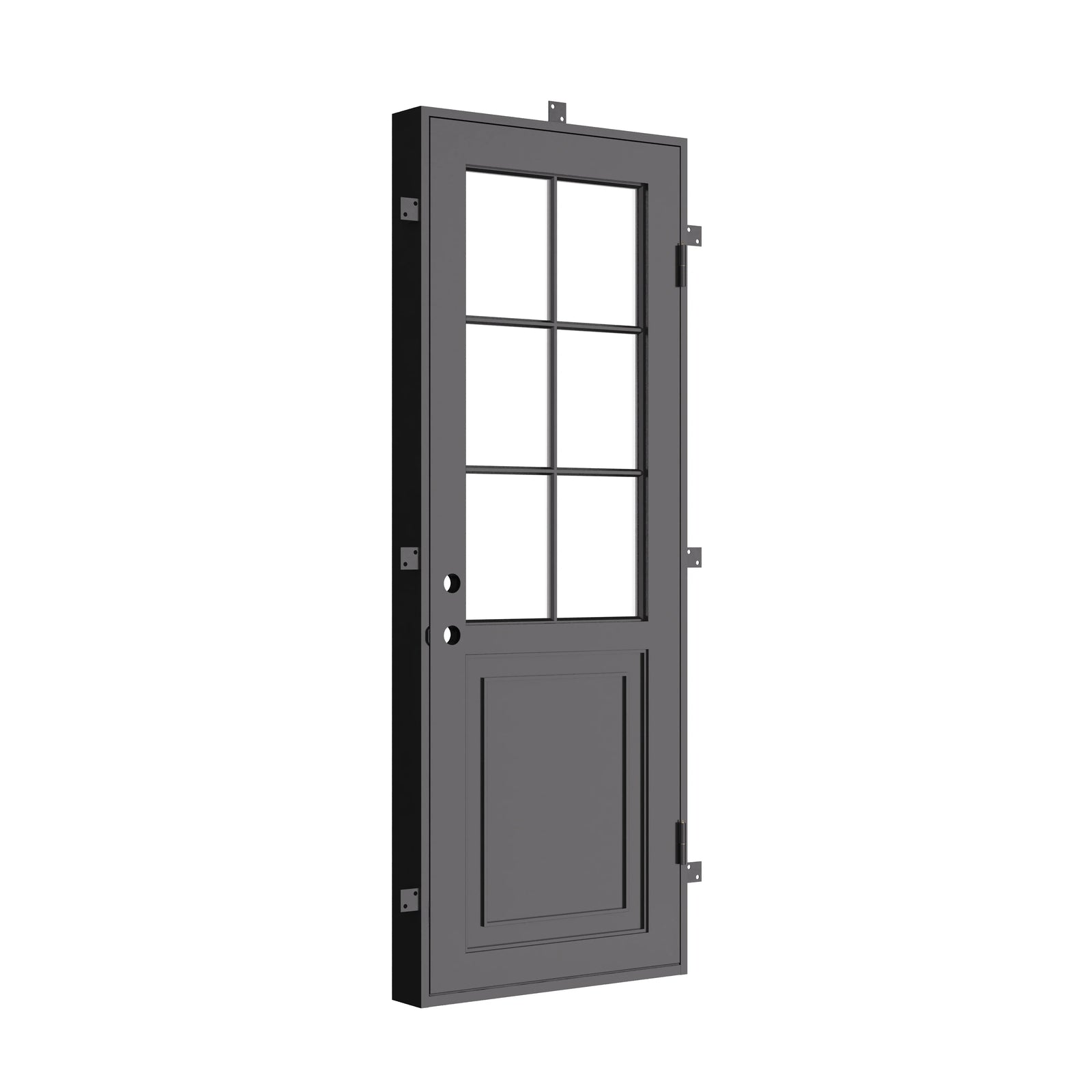 Air Getty single flat luxury steel entry door with minimalist architectural lines