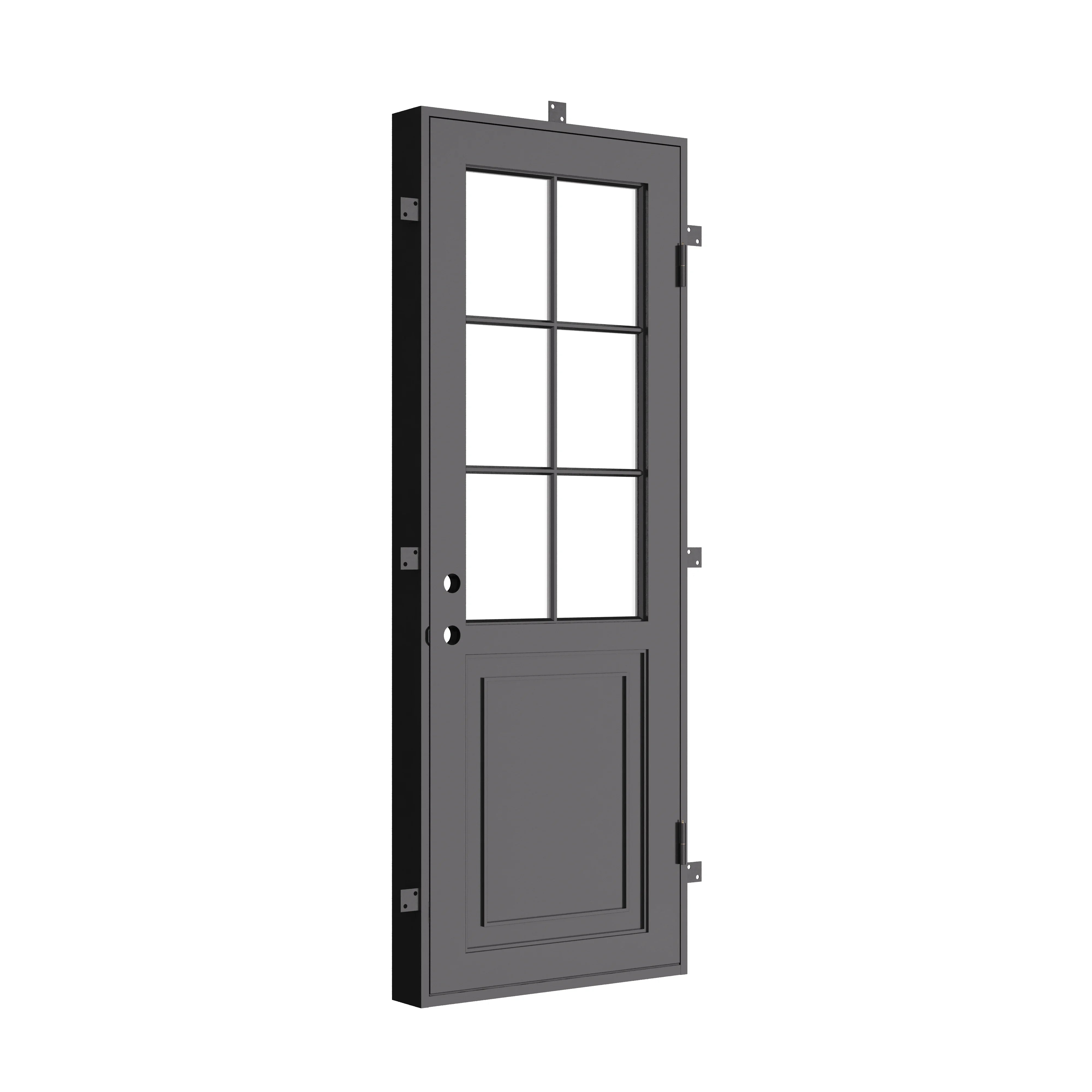 Air Getty single flat luxury steel entry door with minimalist architectural lines
