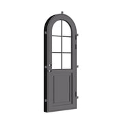 Air Getty single full arch thermal break steel entry door with insulated structural steel frame