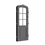 Air Getty single mini arch residential steel entry door with elegant curved architectural line