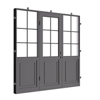 Air Getty with Thermal Break and Side Windows - Single Flat by Pinky’s Iron Doors — home doors, view 3