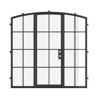 Air 5 with Side Windows - Single Arch by Pinky’s Iron Doors — home doors, view 5