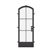 Air 7 thermal break single arch steel front door, energy efficient architectural steel entry