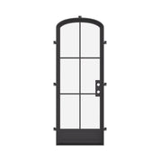 Air 7 single mini arch steel front door, modern minimalist steel door with mini arch
