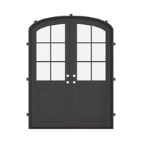 Air Getty - Double Mini Arch | Standard Sizes by Pinky’s Iron Doors — home doors, view 5