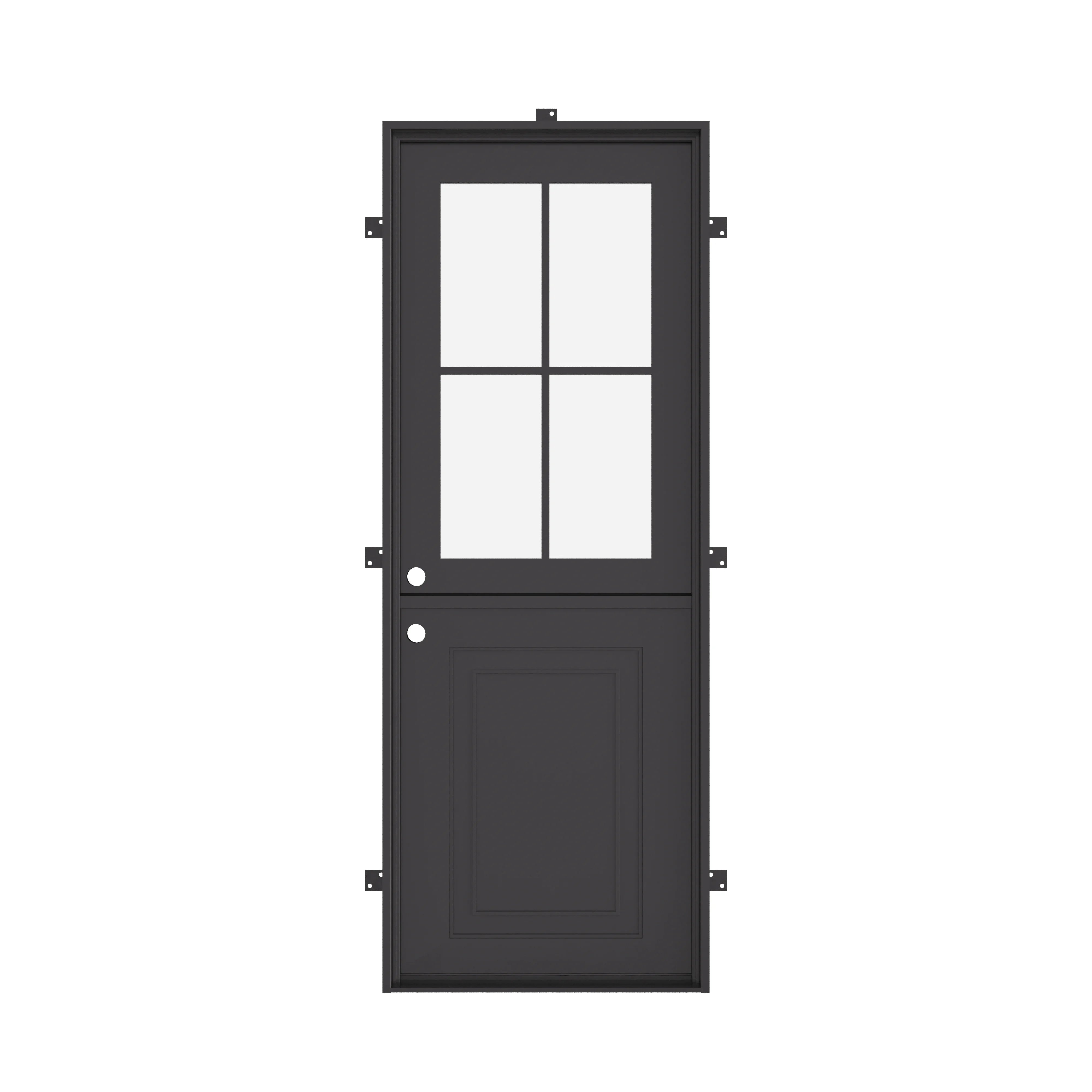 Air Getty Dutch single flat residential steel Dutch entry door with traditional styling