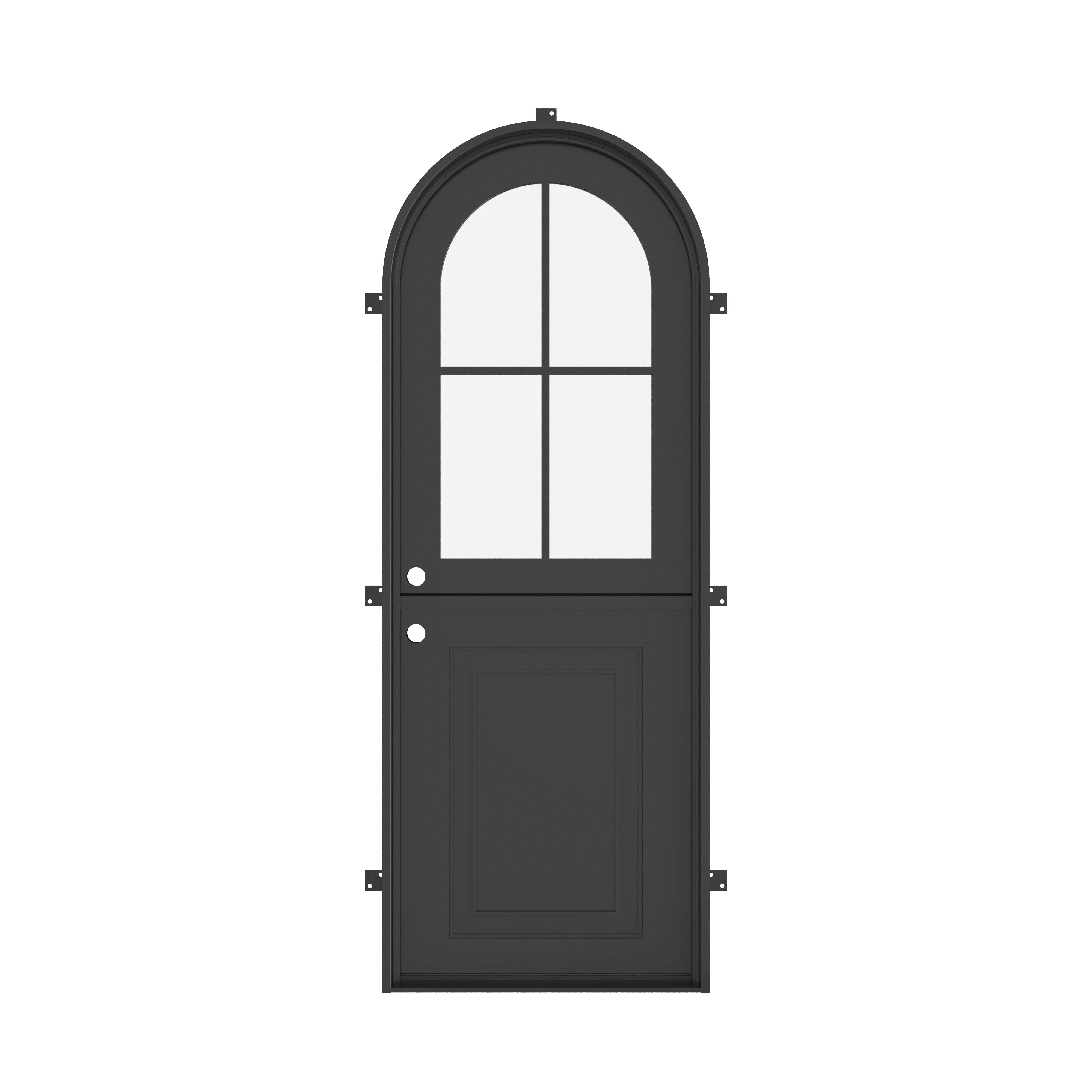 Air Getty Dutch single full arch luxury steel Dutch front door with architectural arch styling