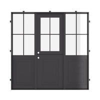 Air Getty Dutch with Side Windows - Single Flat | Standard Sizes by Pinky’s Iron Doors — home doors, view 5