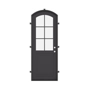 Air Getty single arch thermal break steel front door with classic European arch styling