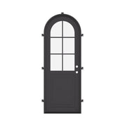 Air Getty single full arch custom thermal break steel exterior door with structural insulation