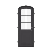 Air Getty single mini arch luxury steel front door with subtle European arch styling