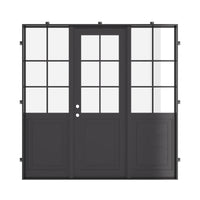 Air Getty with Side Windows - Single Flat by Pinky’s Iron Doors — home doors, view 5