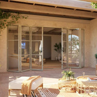 Air 4 with Thermal Break - Center Split Bi-Fold | Standard Sizes by Pinky’s Iron Doors — home doors, view 2