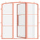 Air 4 with Side Windows - Single Mini Arch | Standard Sizes - Staff Picks by Pinky’s Iron Doors — home doors, view 1
