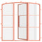 Air 4 with Side Windows - Single Mini Arch | Standard Sizes - Staff Picks by Pinky’s Iron Doors — home doors, view 1