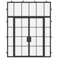 Air 5 with Side Windows and Flat Top Window - Double Flat | Standard Sizes - Staff Picks by Pinky’s Iron Doors — home doors, view 1