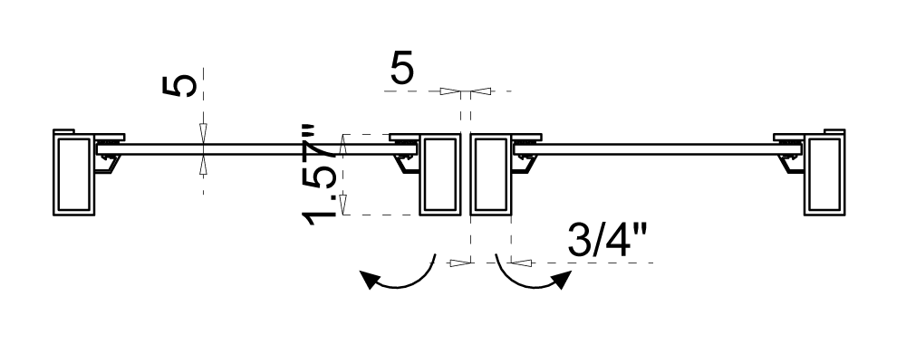 Cut Sheet for Double Steel Pantry Doors