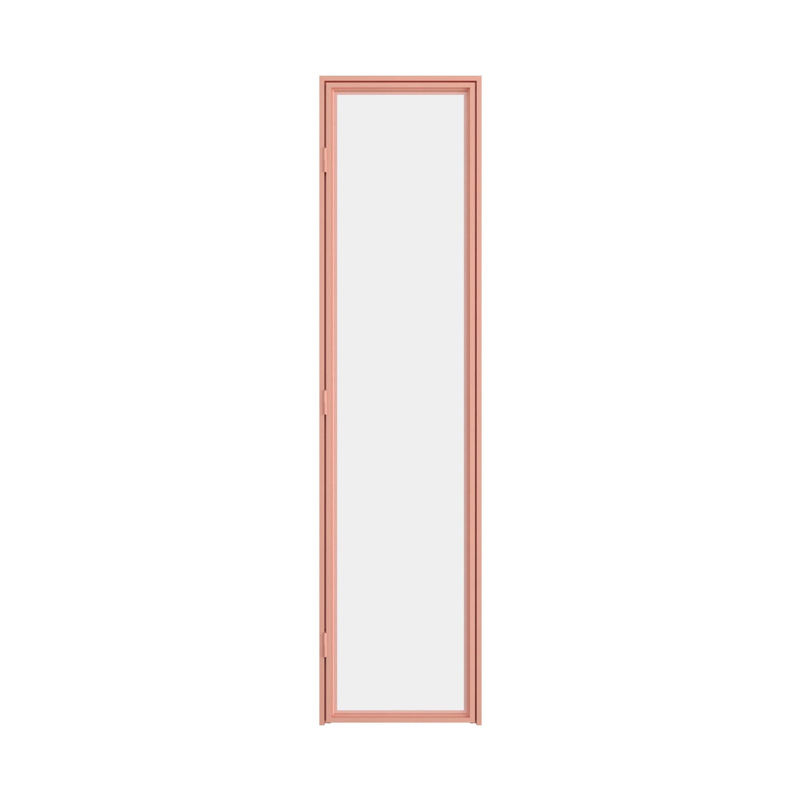 Modern glass pantry door with slim steel frame and contemporary styling