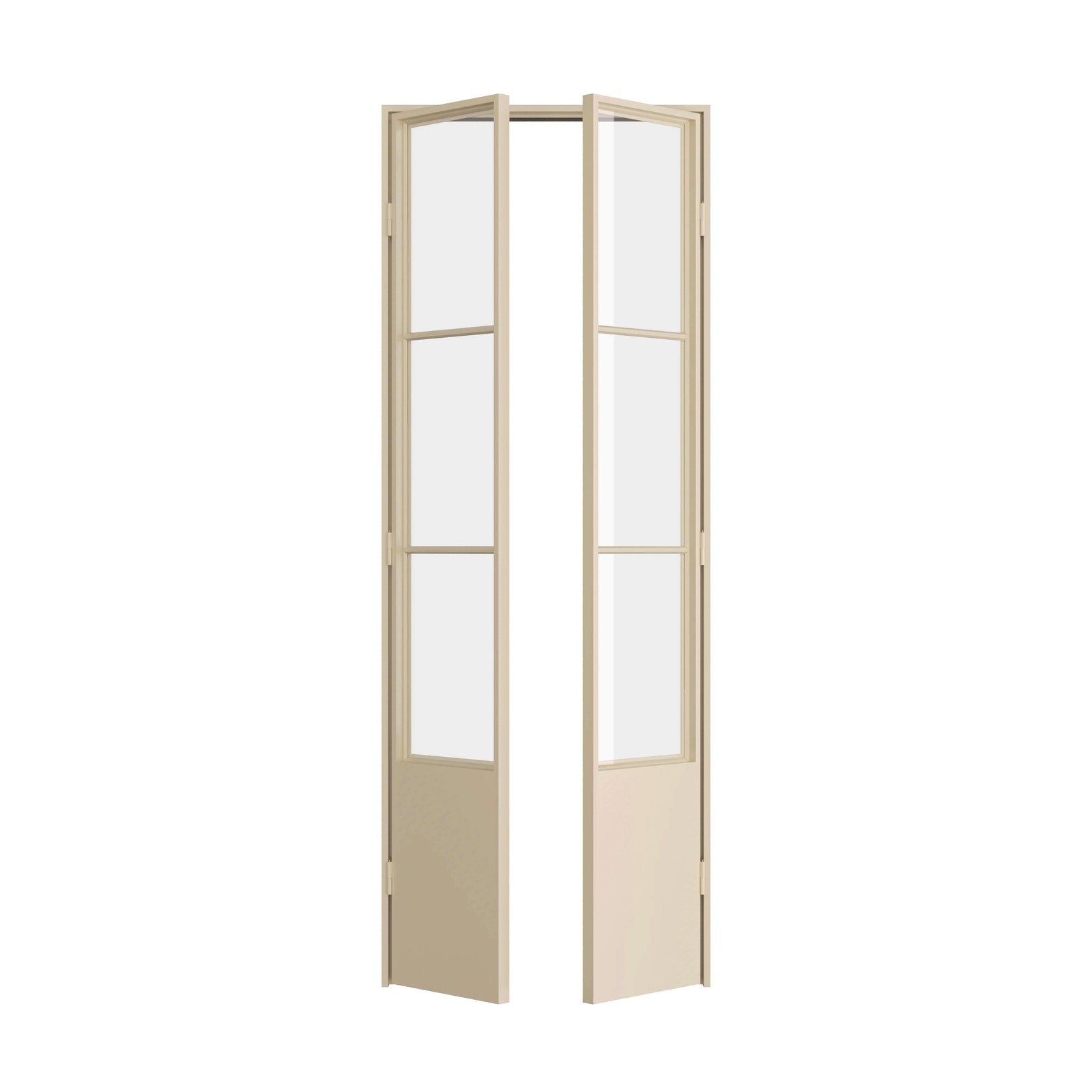 pantry double steel door with kickplate