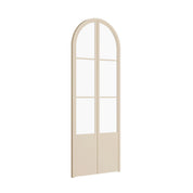 arch top pantry steel doors with kickplate