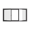 Air Window 0V 0H with Thermal Break - Double Casement Landscape | Standard Sizes by Pinky’s Iron Doors — windows, view 1