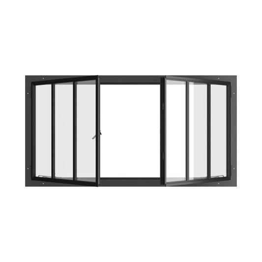 Air Window 2V 0H with Thermal Break - Double Casement Landscape | Standard Sizes