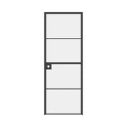 Air 4 split single door in hot-rolled steel with narrow muntins and minimalist styling