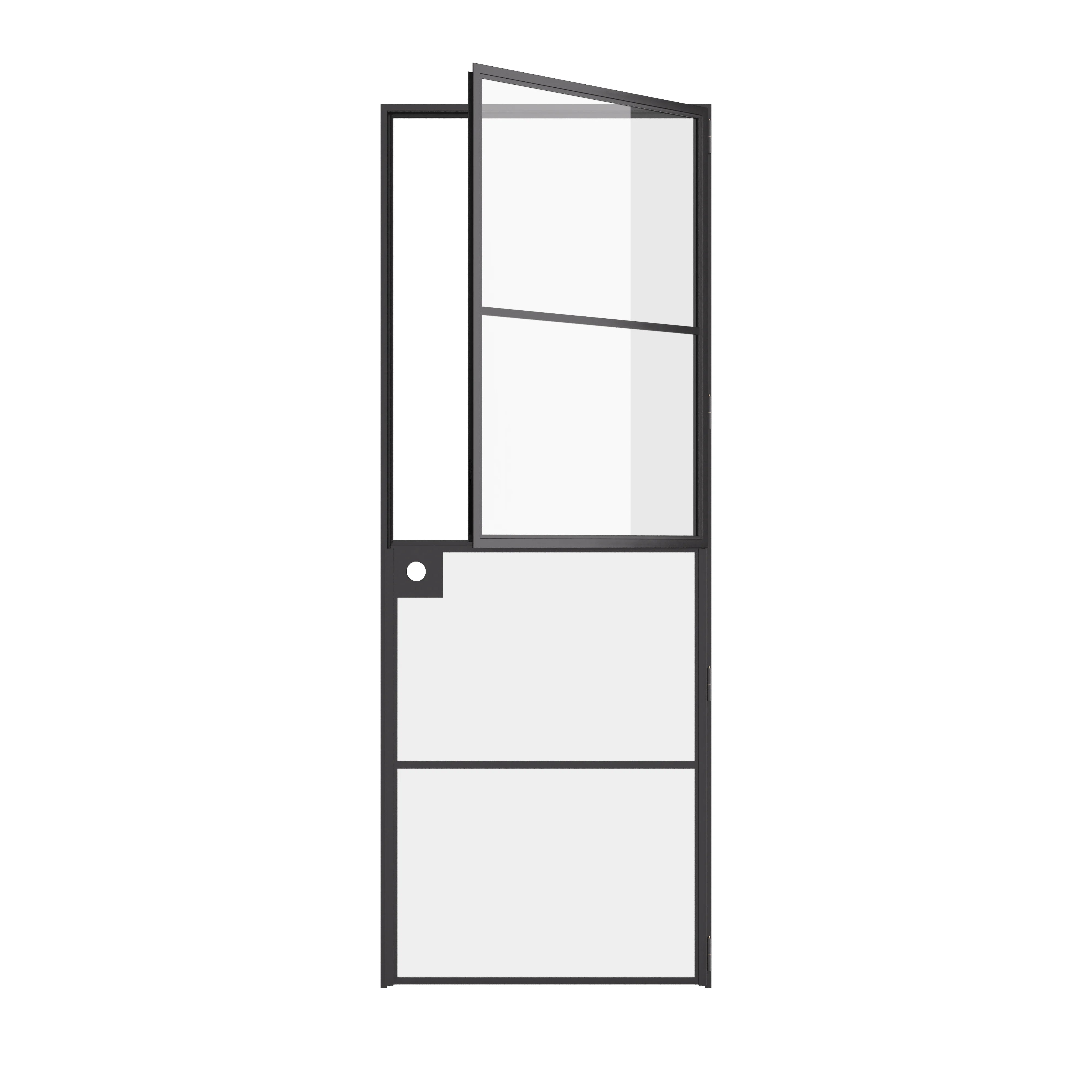 Air 4 steel Dutch door with sleek frame proportions and durable modular construction