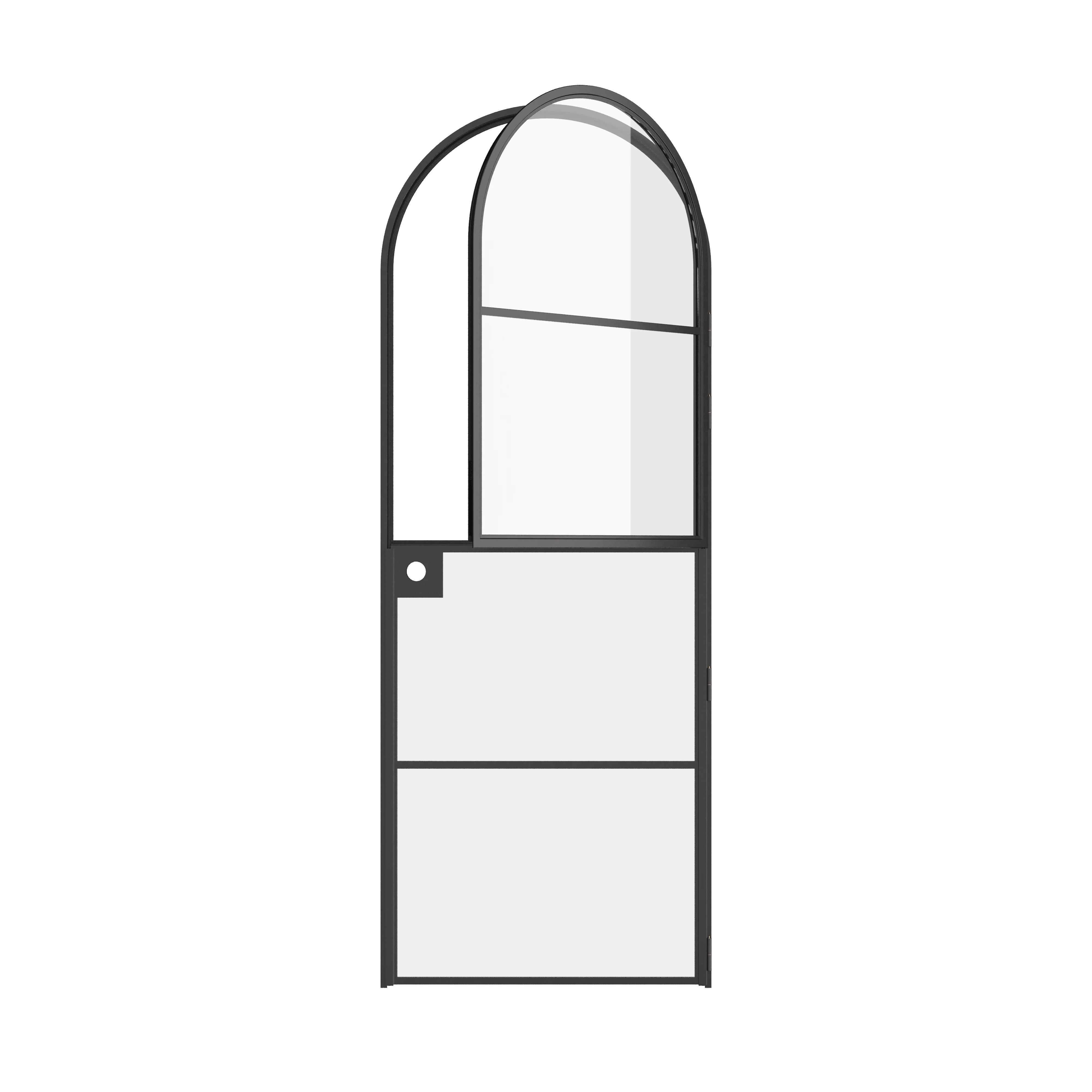 Air 4 Dutch style arched OTTOSTUMM steel door with narrow frame proportions
