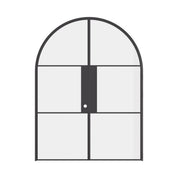 Air 4 curved full arch OTTOSTUMM steel double doors with strong prehung frame