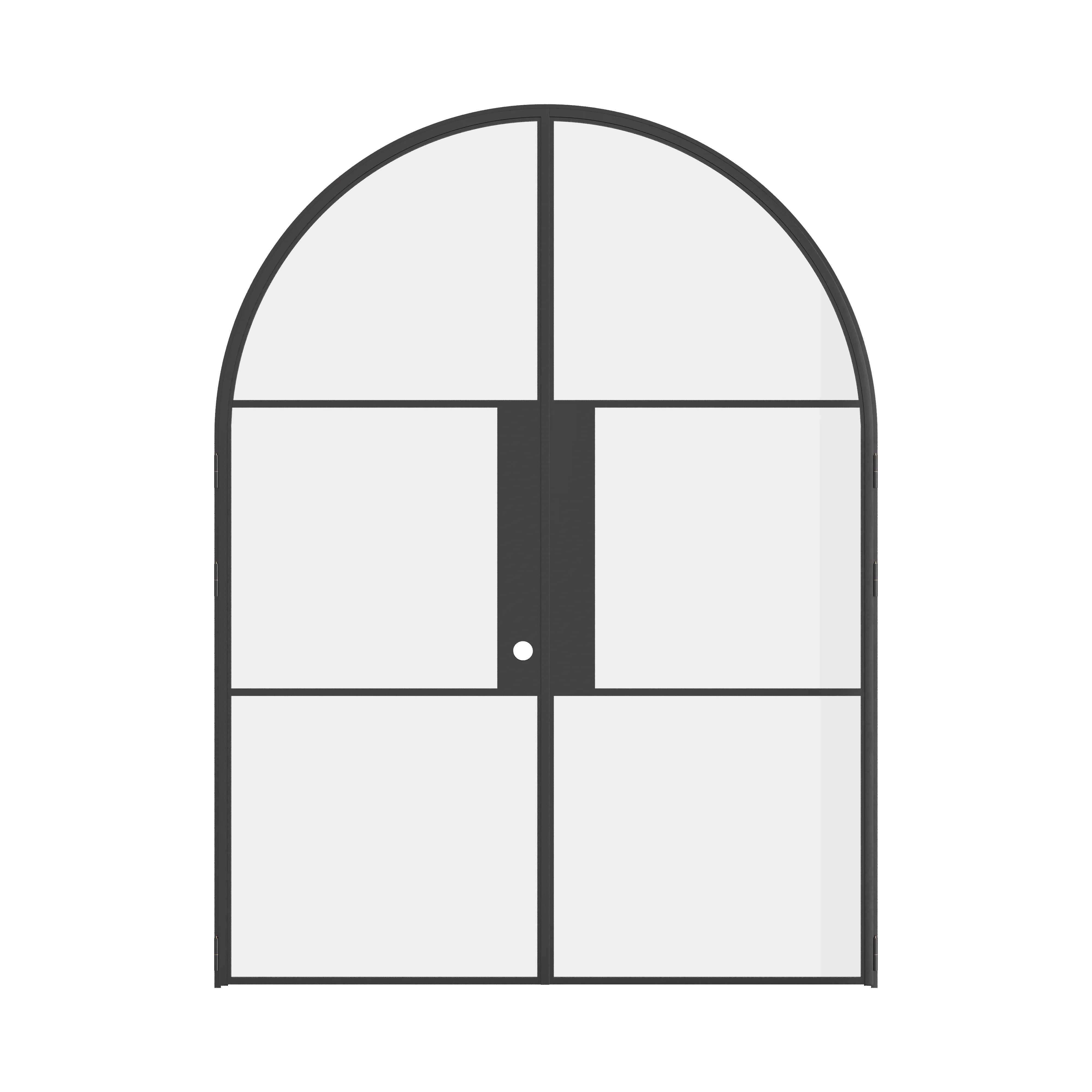 Air 4 curved full arch OTTOSTUMM steel double doors with strong prehung frame