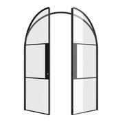 Air 4 architectural full arch door pair with narrow sightlines and tempered glass