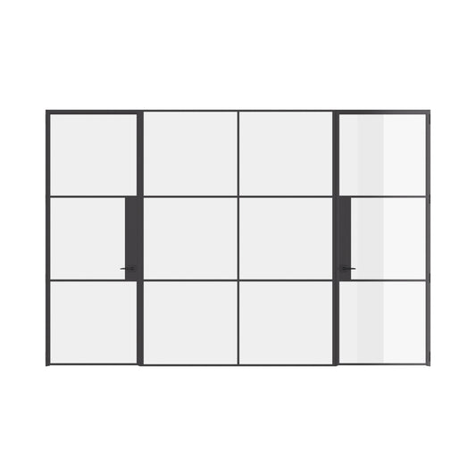 Air 4 Interior - Dual Single with Middle Fixed Panel Flat | Standard Sizes