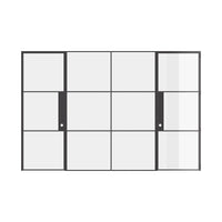 Air 4 Interior - Dual Single with Middle Fixed Panel Flat | Standard Sizes