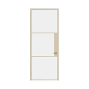 Air 4 single flat interior door in Casual Khaki steel with slim modern profile
