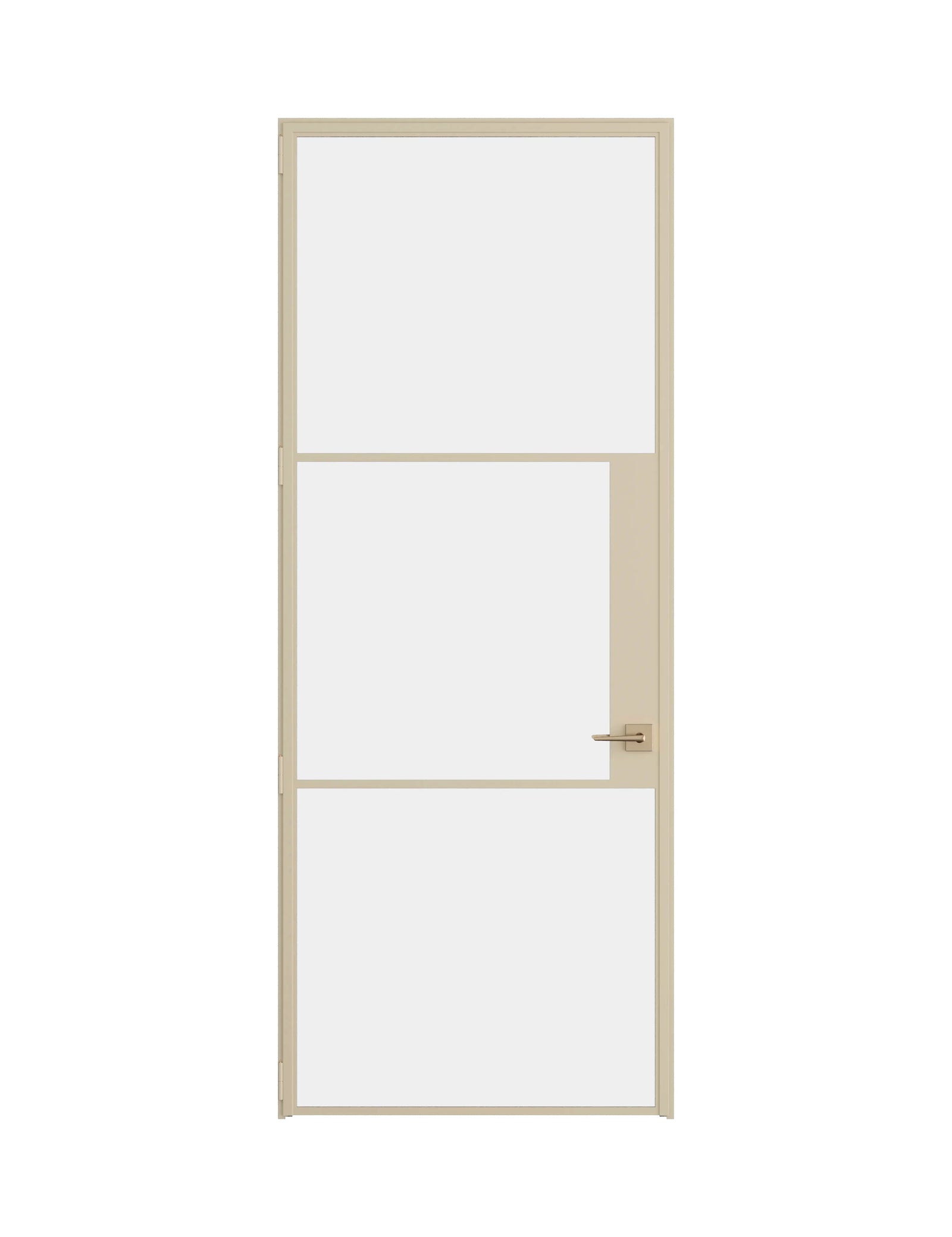 Air 4 single flat interior door in Casual Khaki steel with slim modern profile