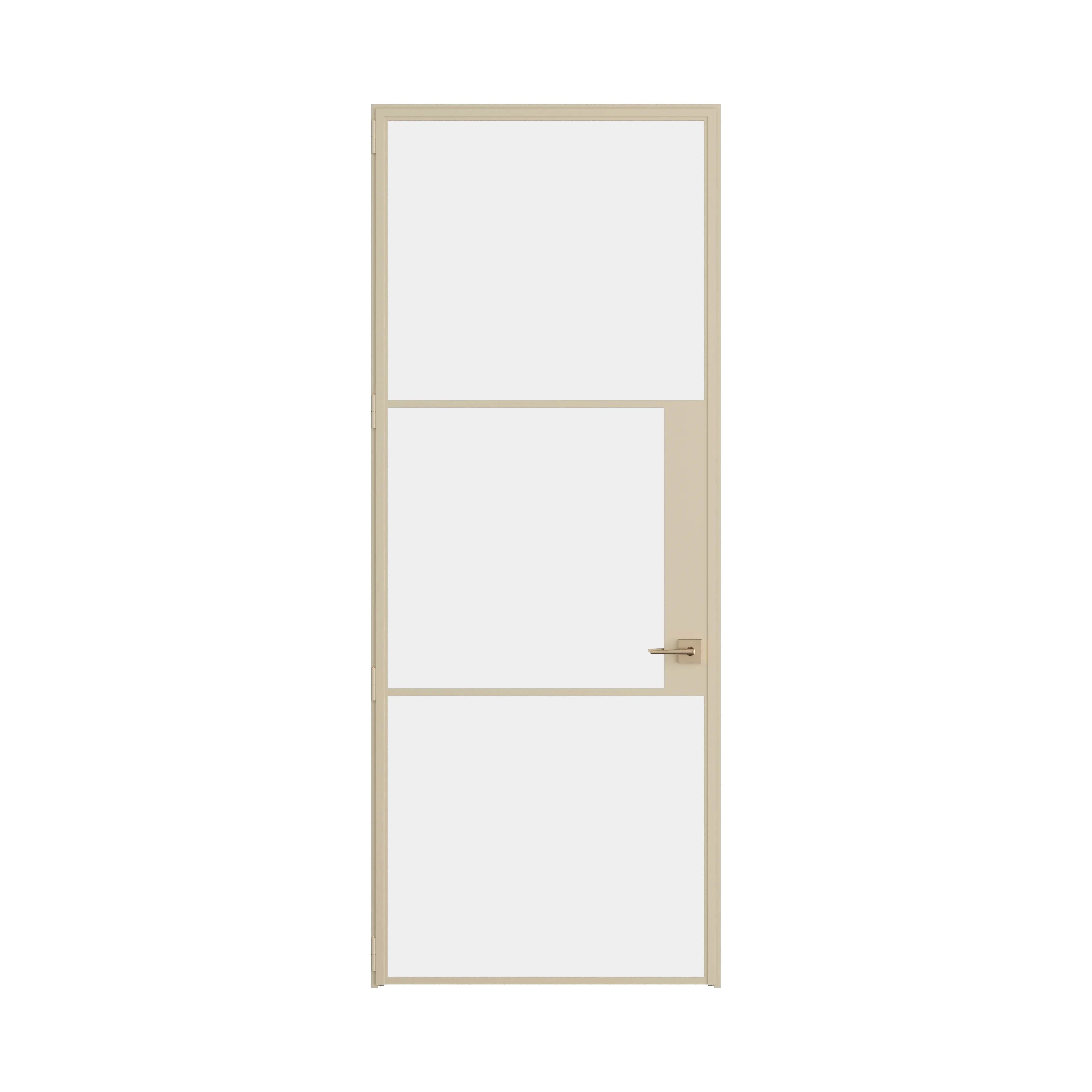 Air 4 single flat interior door in Casual Khaki steel with slim modern profile