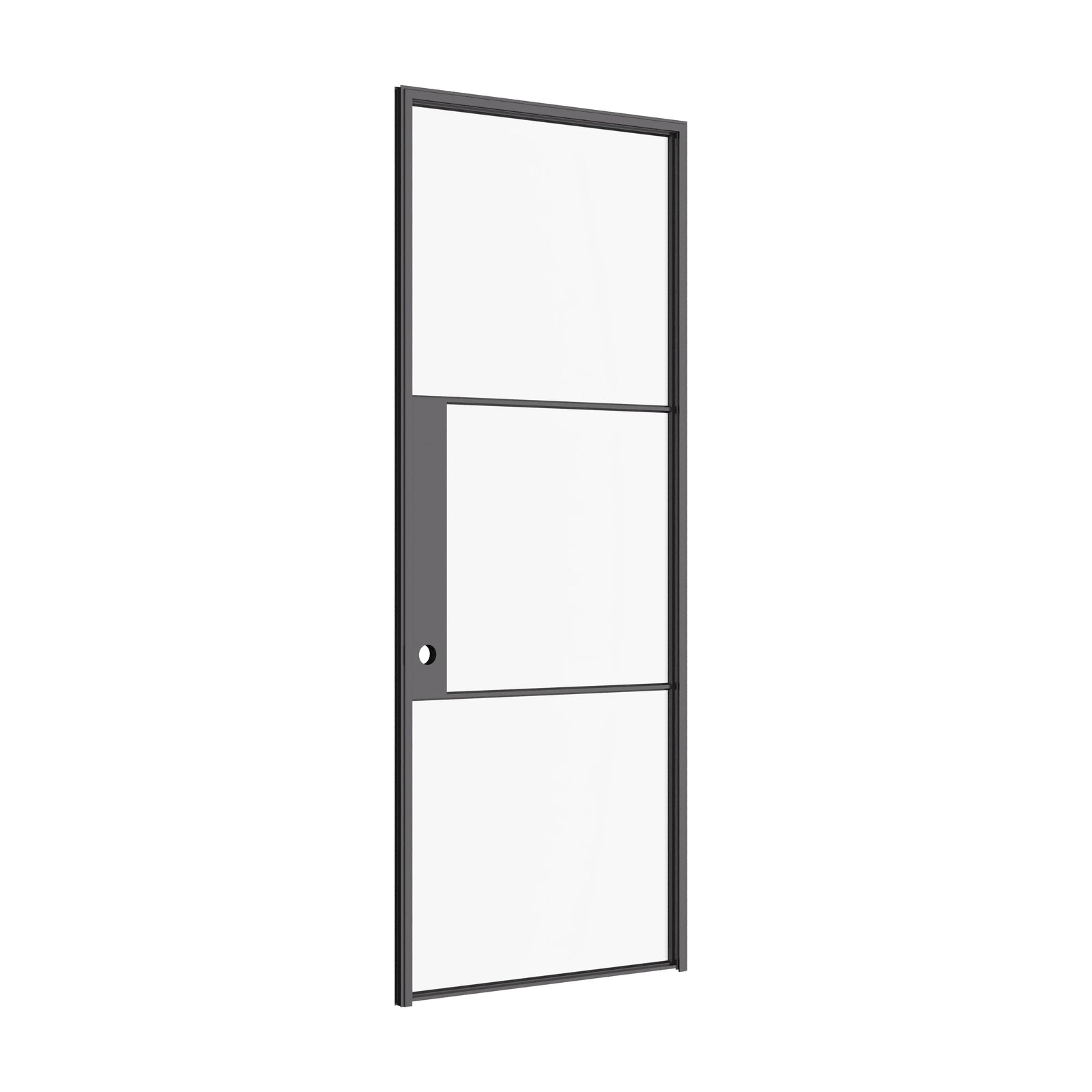 Air 4 sleek single interior door crafted from hot-rolled OTTOSTUMM steel and clear glass