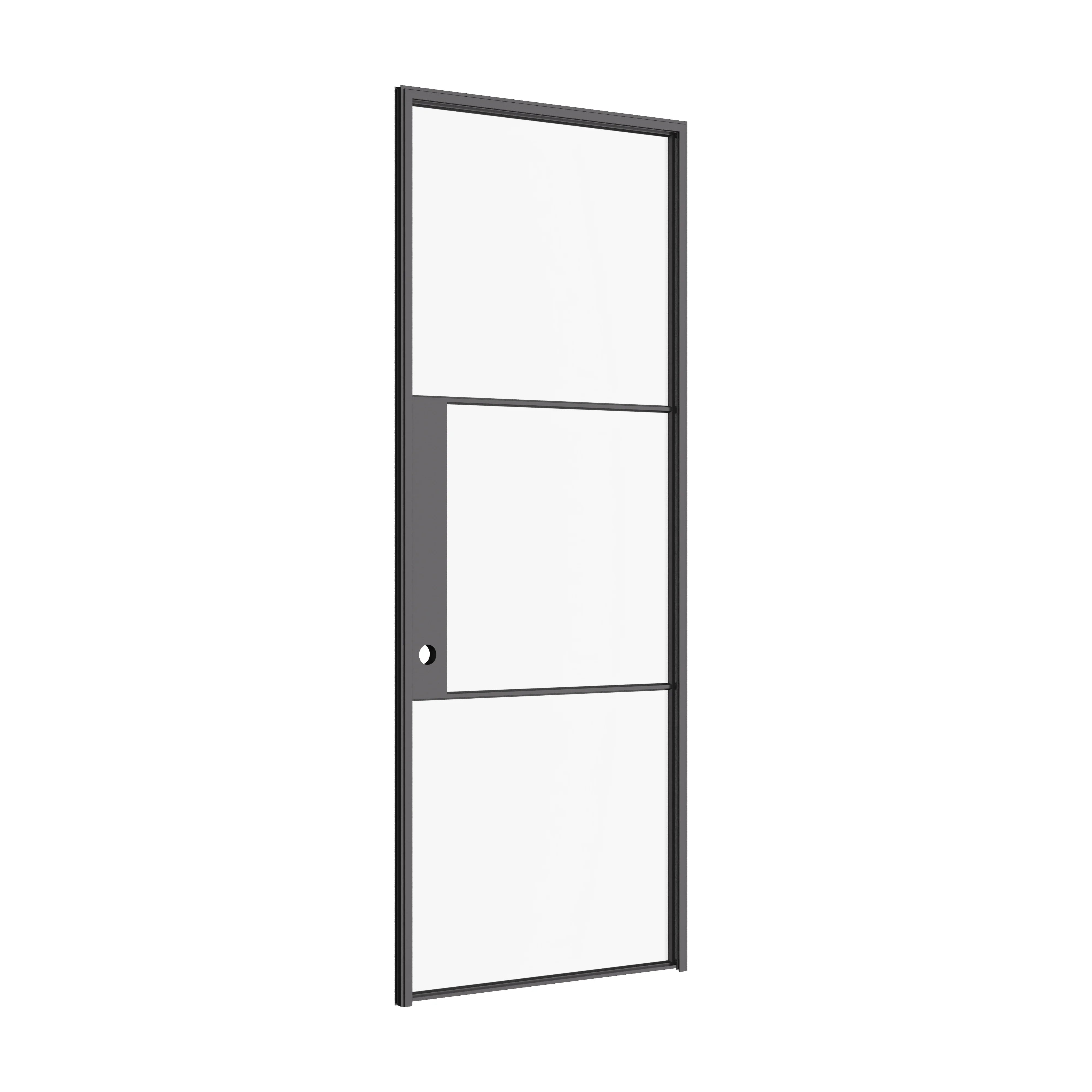 Air 4 sleek single interior door crafted from hot-rolled OTTOSTUMM steel and clear glass